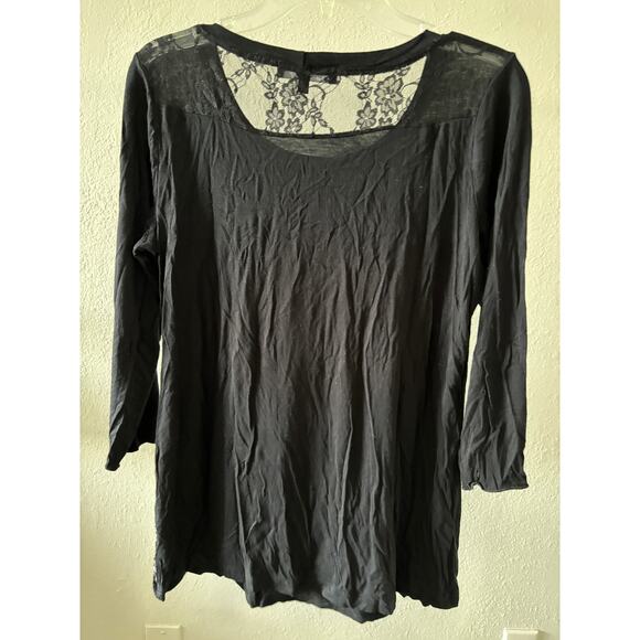 B.L.E.U Top Women’s M Whimsigoth Tunic y2k Black - Picture 3 of 4